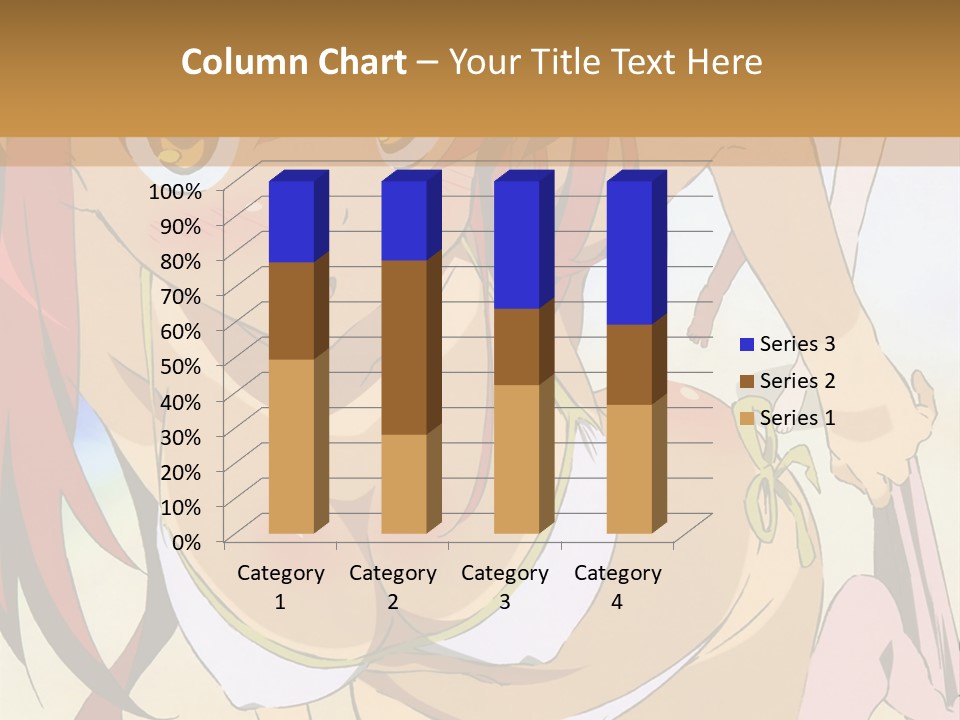 A Woman In A Bikini With A Hat On Her Head PowerPoint Template