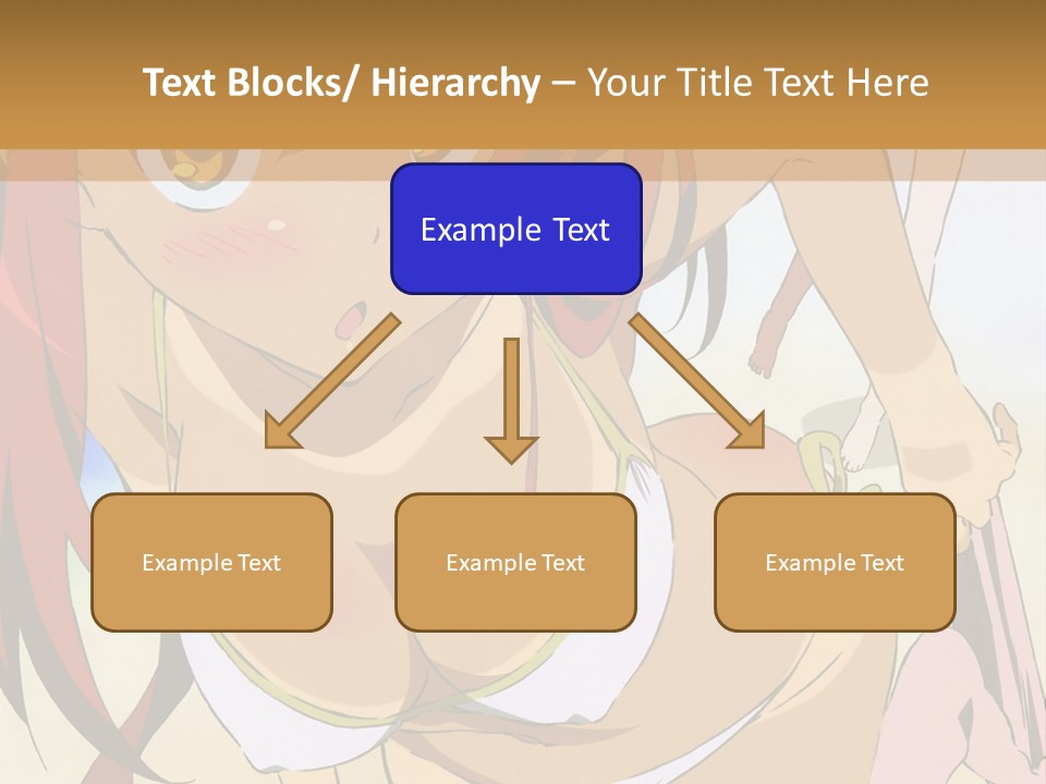 A Woman In A Bikini With A Hat On Her Head PowerPoint Template