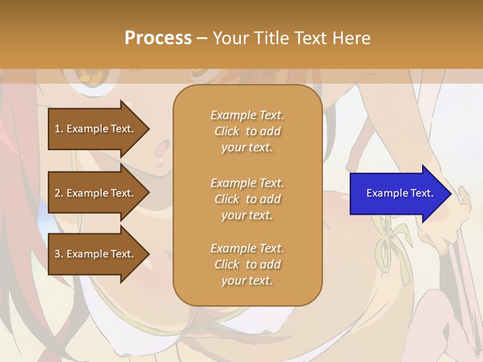A Woman In A Bikini With A Hat On Her Head PowerPoint Template