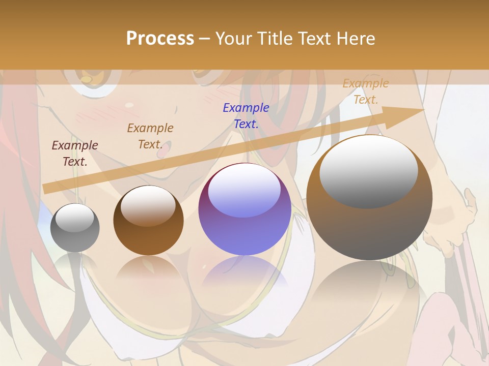 A Woman In A Bikini With A Hat On Her Head PowerPoint Template