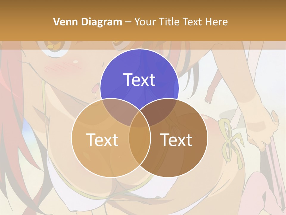 A Woman In A Bikini With A Hat On Her Head PowerPoint Template