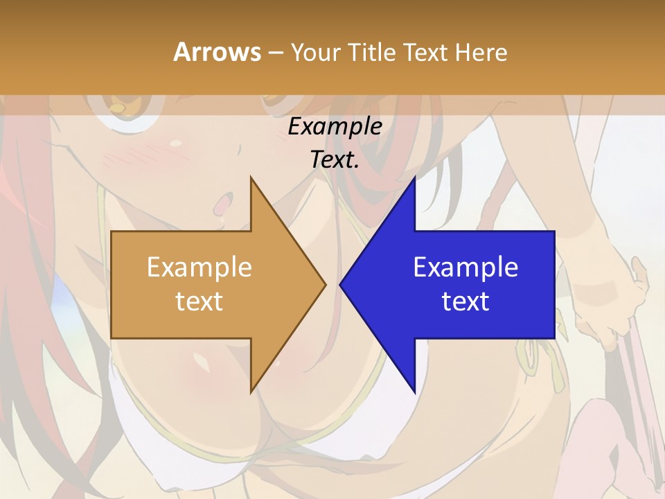 A Woman In A Bikini With A Hat On Her Head PowerPoint Template