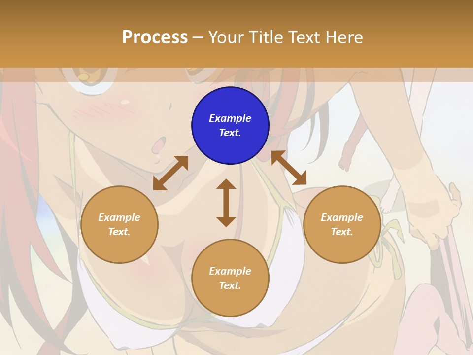 A Woman In A Bikini With A Hat On Her Head PowerPoint Template