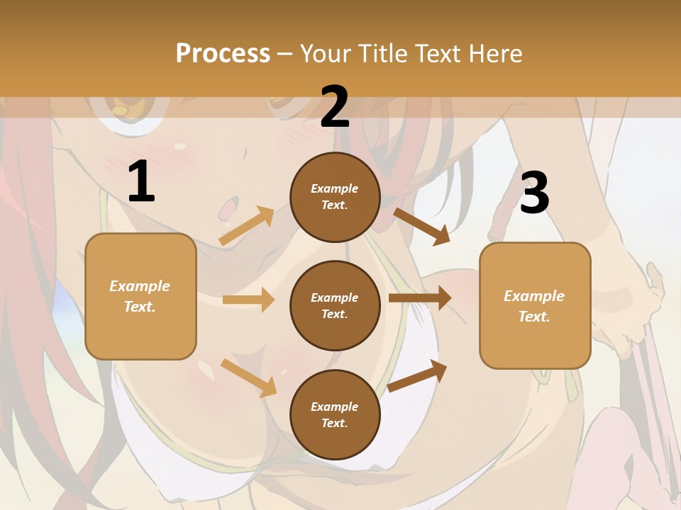 A Woman In A Bikini With A Hat On Her Head PowerPoint Template