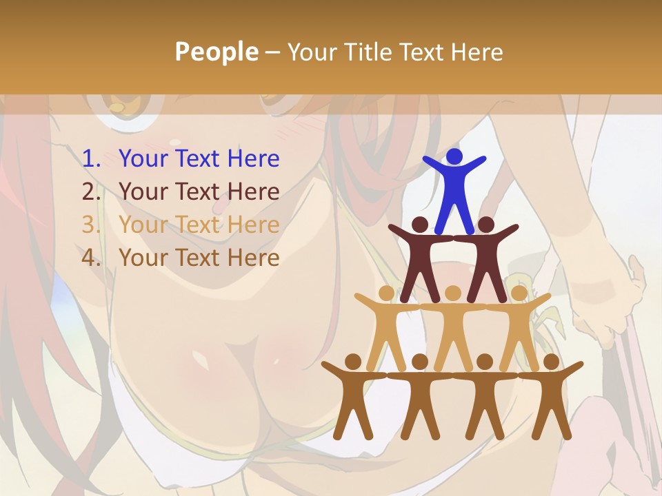 A Woman In A Bikini With A Hat On Her Head PowerPoint Template