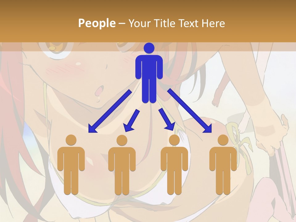 A Woman In A Bikini With A Hat On Her Head PowerPoint Template