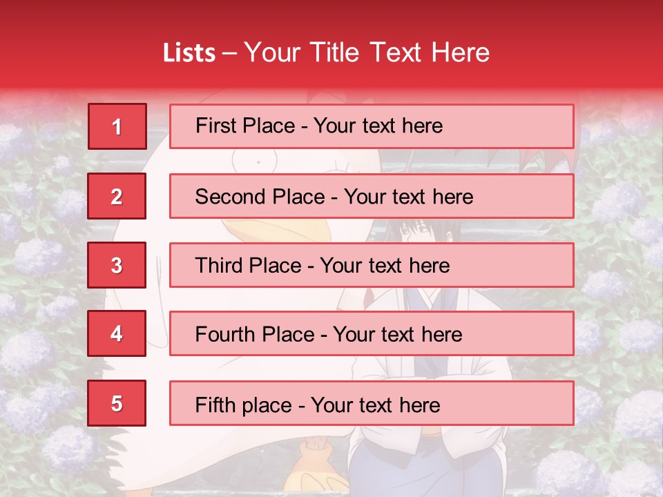 A Woman Holding An Umbrella Next To A Chicken PowerPoint Template