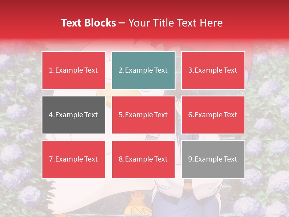 A Woman Holding An Umbrella Next To A Chicken PowerPoint Template