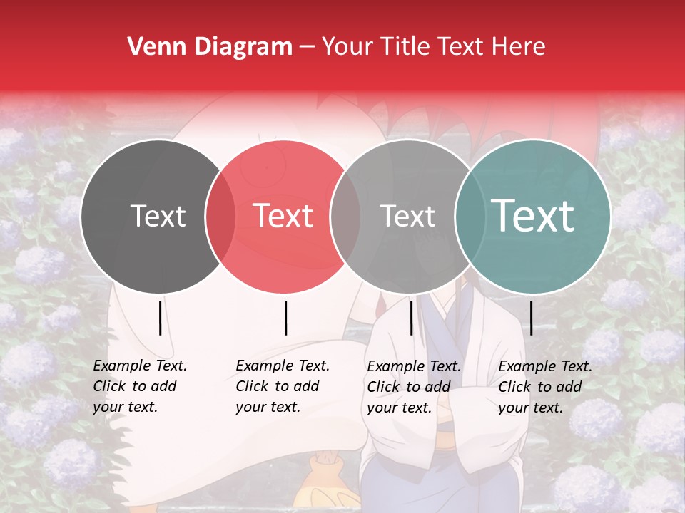 A Woman Holding An Umbrella Next To A Chicken PowerPoint Template