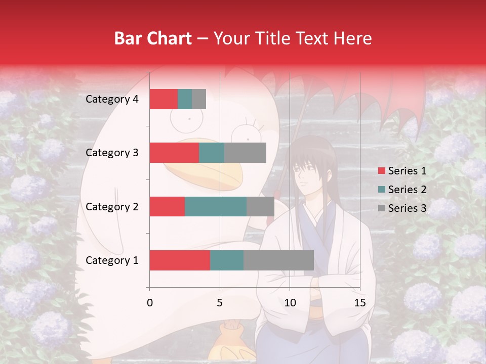 A Woman Holding An Umbrella Next To A Chicken PowerPoint Template