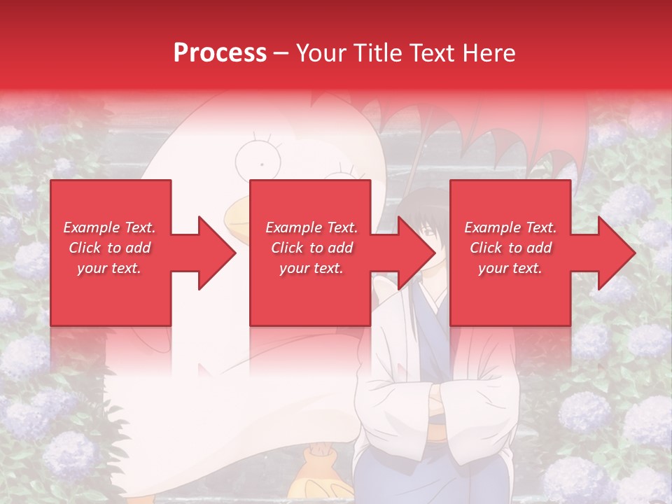 A Woman Holding An Umbrella Next To A Chicken PowerPoint Template