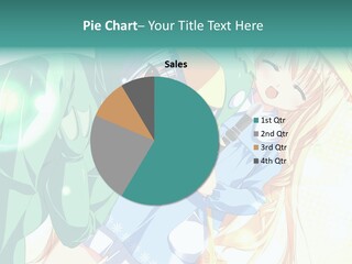 A Couple Of Anime Characters Hugging Each Other PowerPoint Template