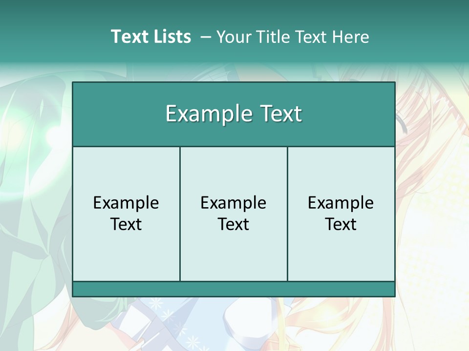 A Couple Of Anime Characters Hugging Each Other PowerPoint Template