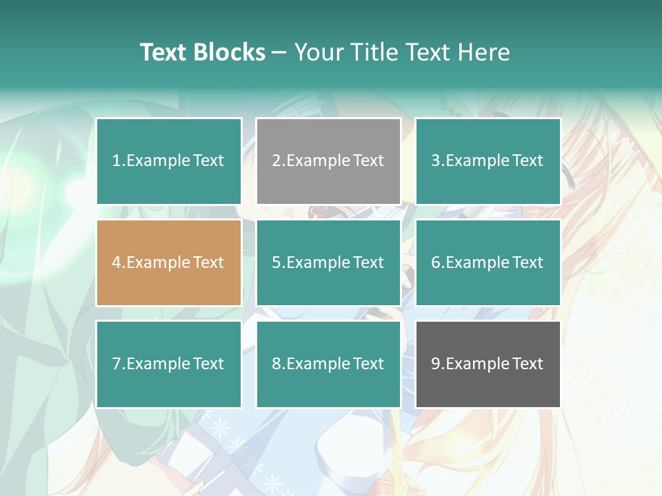 A Couple Of Anime Characters Hugging Each Other PowerPoint Template