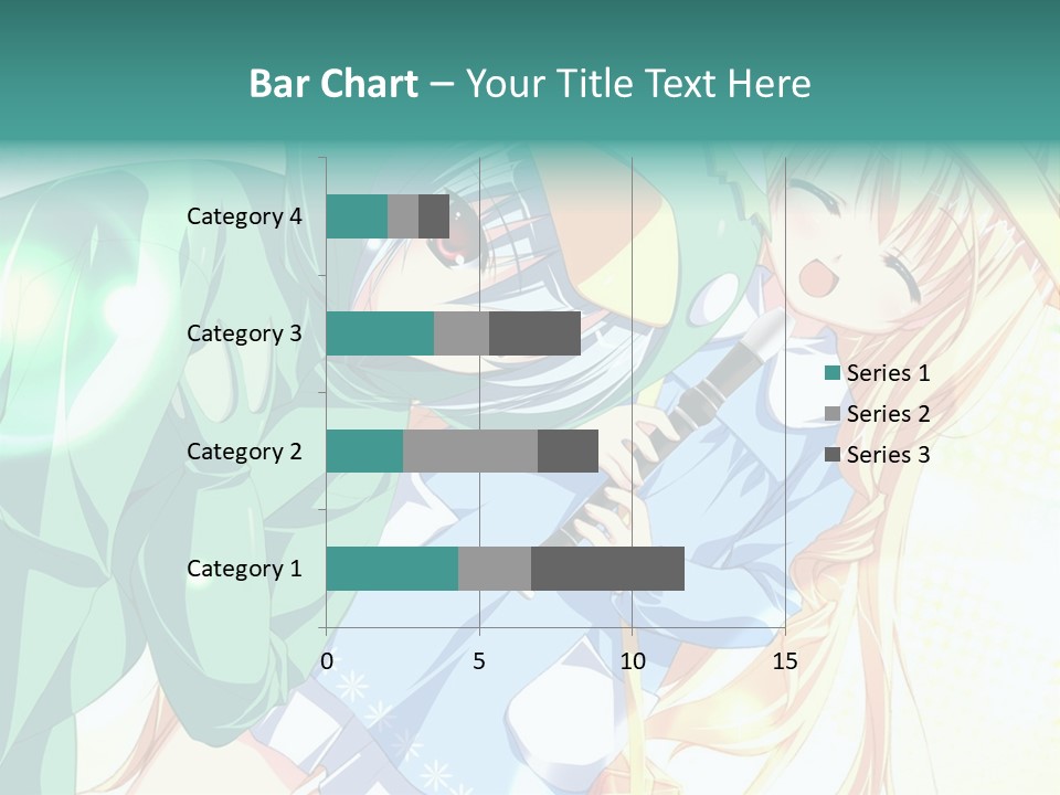 A Couple Of Anime Characters Hugging Each Other PowerPoint Template