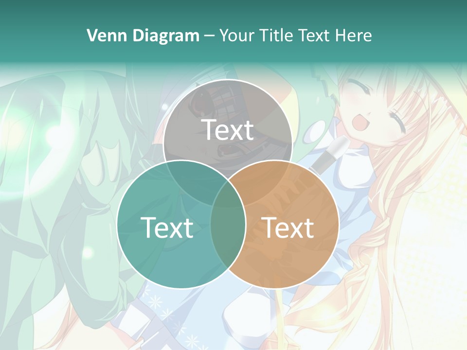 A Couple Of Anime Characters Hugging Each Other PowerPoint Template