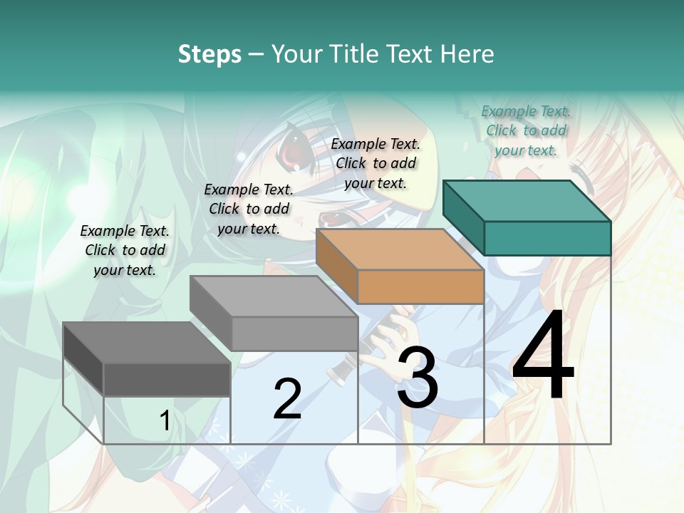 A Couple Of Anime Characters Hugging Each Other PowerPoint Template