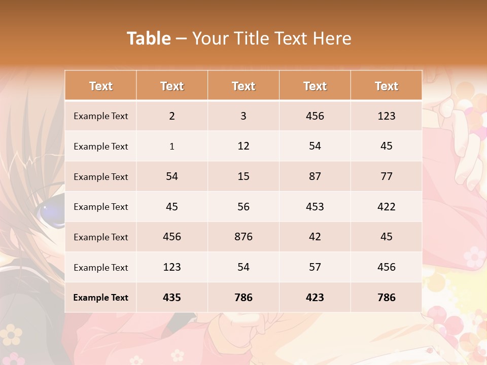 Two Anime Girls With Pink Hair And Blue Eyes PowerPoint Template