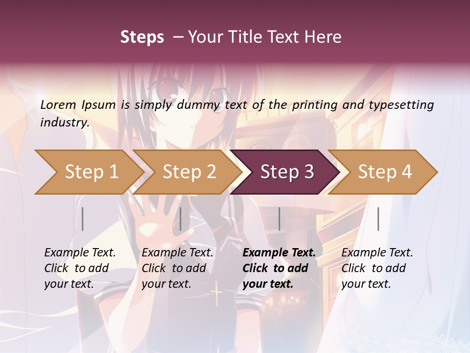 A Couple Of Anime Characters Standing Next To Each Other PowerPoint Template