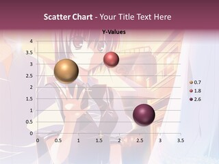 A Couple Of Anime Characters Standing Next To Each Other PowerPoint Template