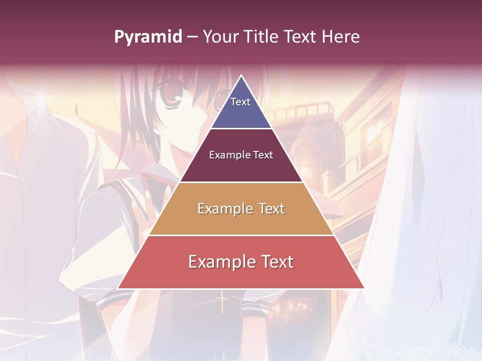A Couple Of Anime Characters Standing Next To Each Other PowerPoint Template