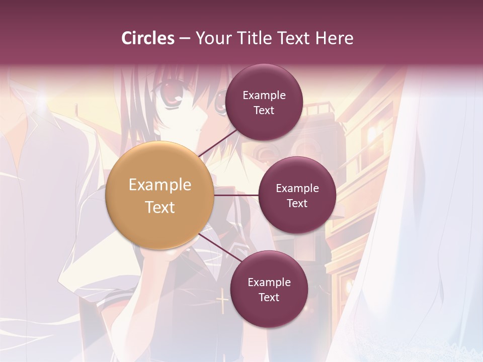 A Couple Of Anime Characters Standing Next To Each Other PowerPoint Template