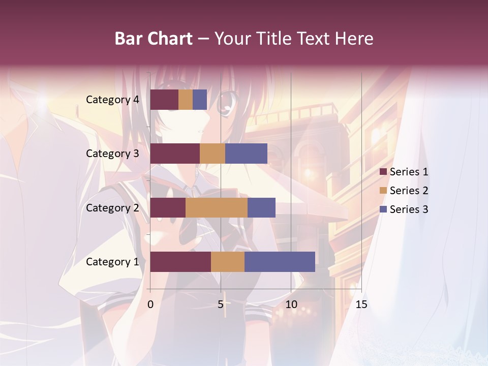 A Couple Of Anime Characters Standing Next To Each Other PowerPoint Template