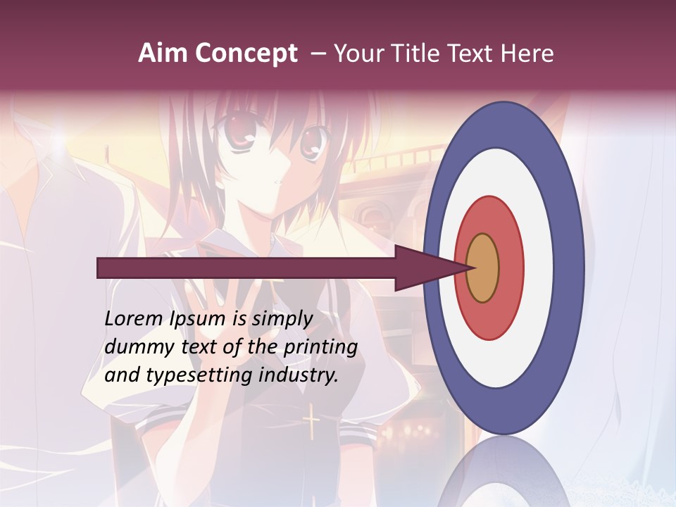 A Couple Of Anime Characters Standing Next To Each Other PowerPoint Template