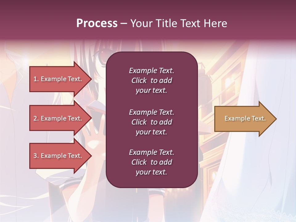 A Couple Of Anime Characters Standing Next To Each Other PowerPoint Template