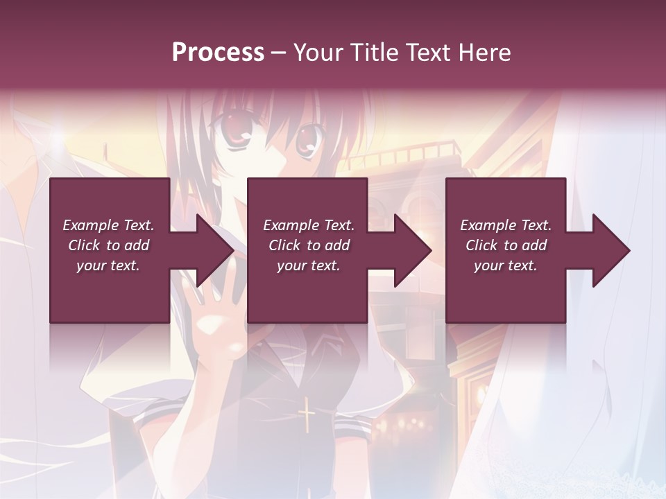 A Couple Of Anime Characters Standing Next To Each Other PowerPoint Template