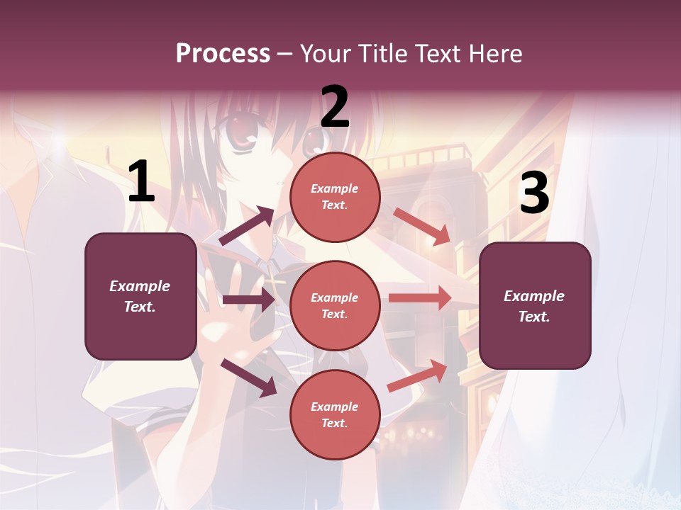 A Couple Of Anime Characters Standing Next To Each Other PowerPoint Template