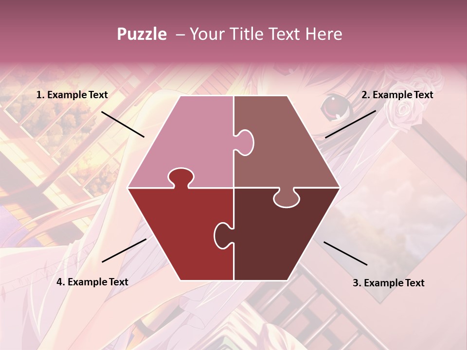 A Woman In A White Dress Is Posing For A Picture PowerPoint Template