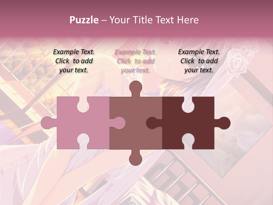 A Woman In A White Dress Is Posing For A Picture PowerPoint Template