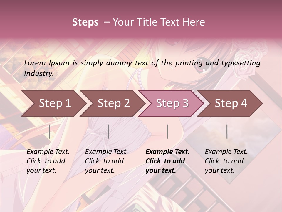 A Woman In A White Dress Is Posing For A Picture PowerPoint Template