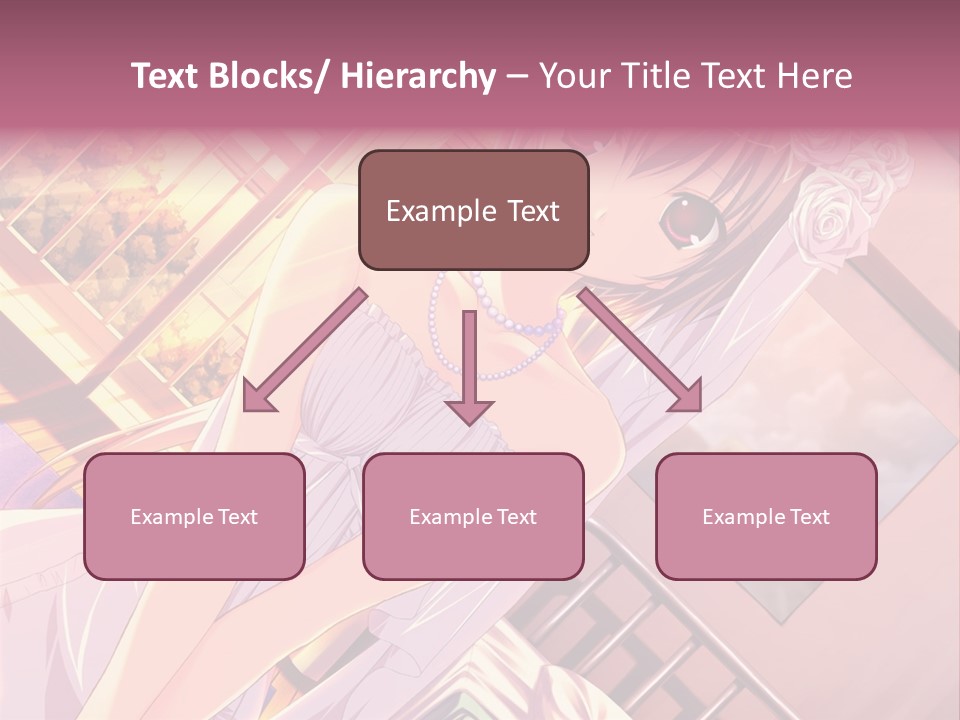 A Woman In A White Dress Is Posing For A Picture PowerPoint Template