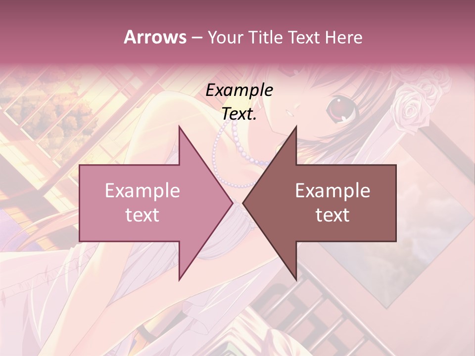 A Woman In A White Dress Is Posing For A Picture PowerPoint Template