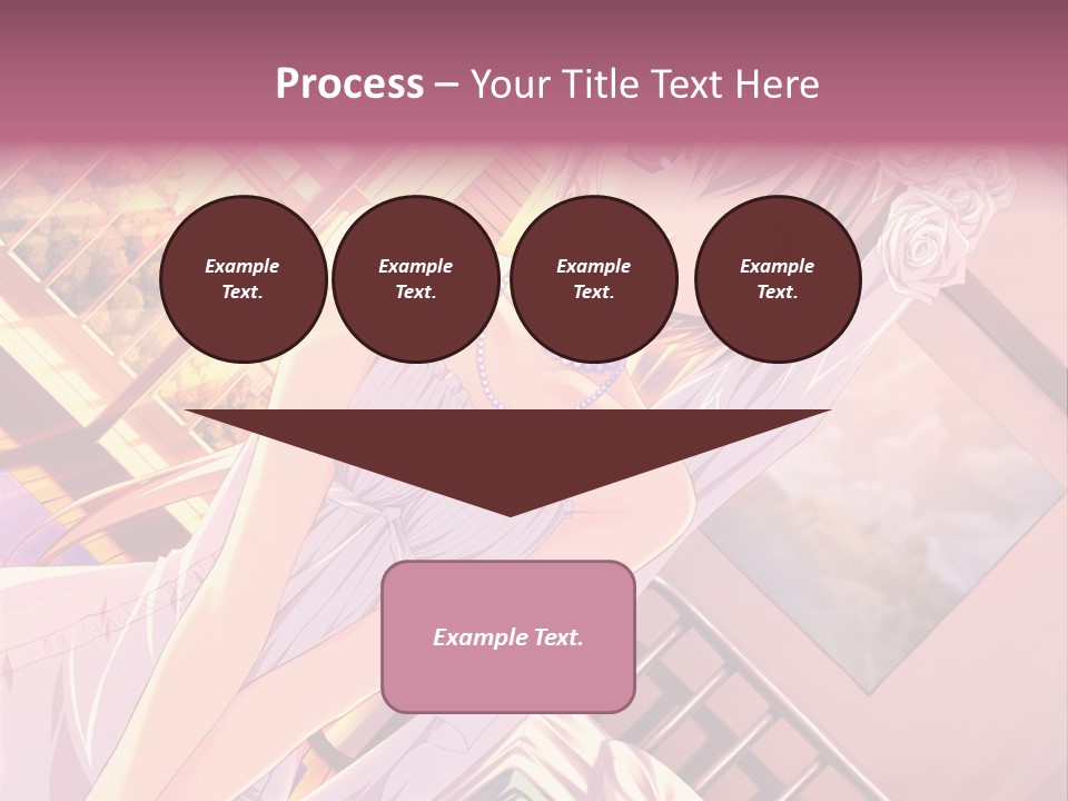 A Woman In A White Dress Is Posing For A Picture PowerPoint Template