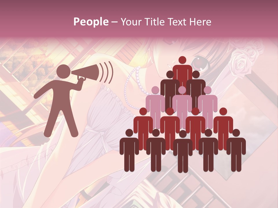 A Woman In A White Dress Is Posing For A Picture PowerPoint Template