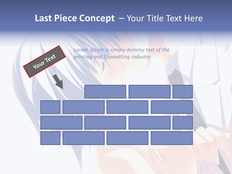 A Couple Kissing In Front Of A White Background PowerPoint Template