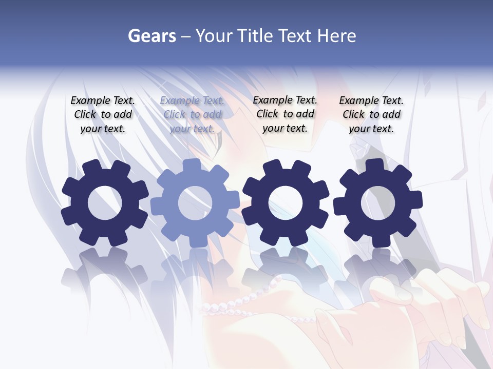 A Couple Kissing In Front Of A White Background PowerPoint Template