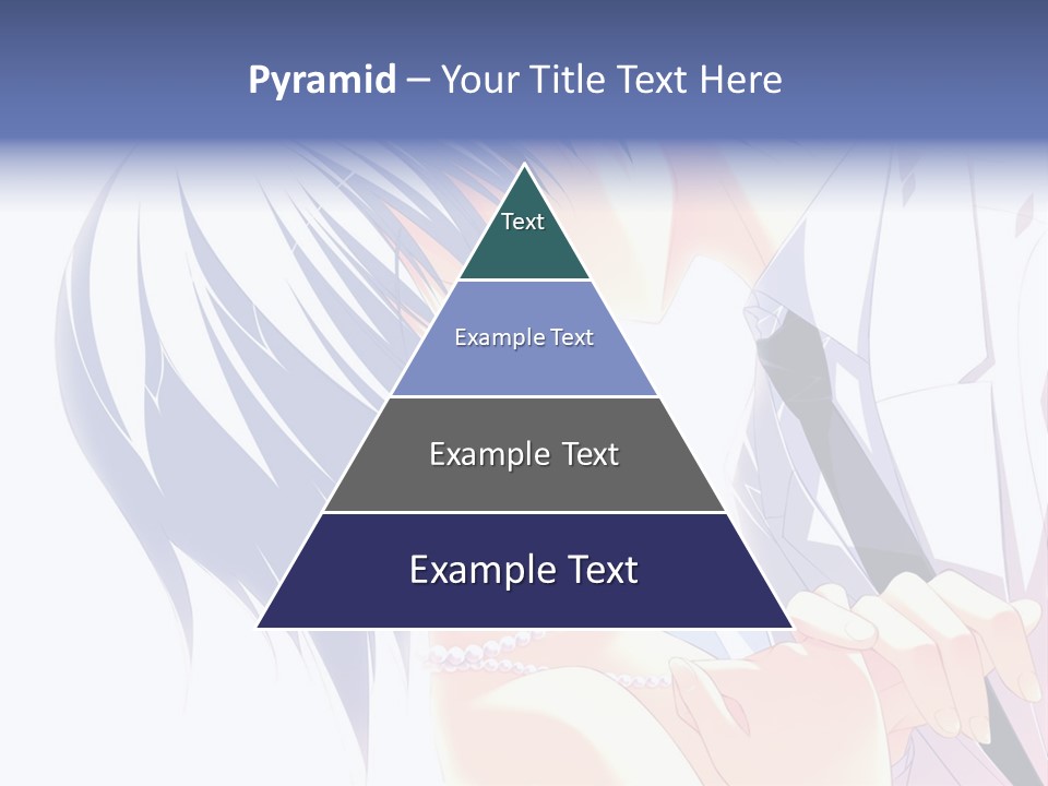 A Couple Kissing In Front Of A White Background PowerPoint Template