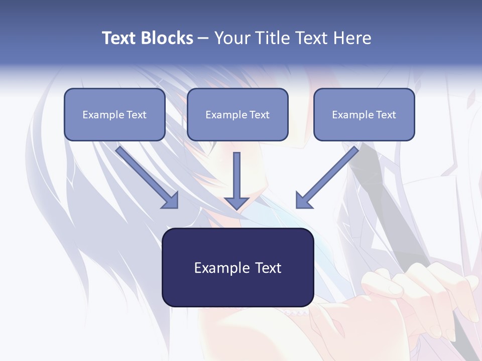 A Couple Kissing In Front Of A White Background PowerPoint Template