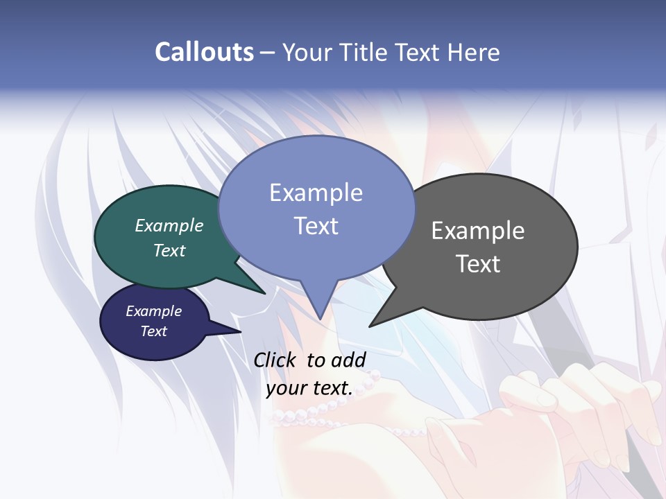 A Couple Kissing In Front Of A White Background PowerPoint Template