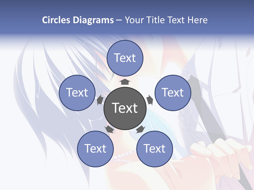 A Couple Kissing In Front Of A White Background PowerPoint Template