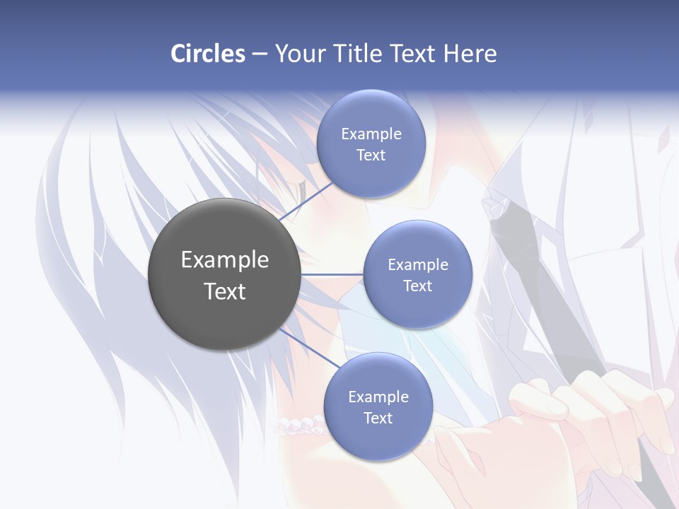 A Couple Kissing In Front Of A White Background PowerPoint Template