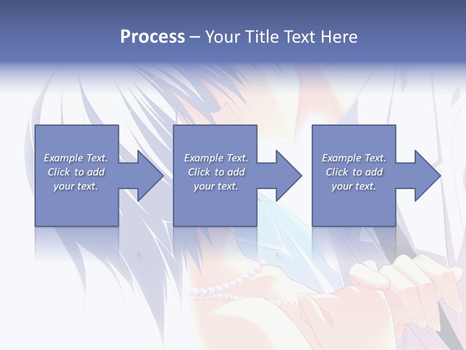 A Couple Kissing In Front Of A White Background PowerPoint Template