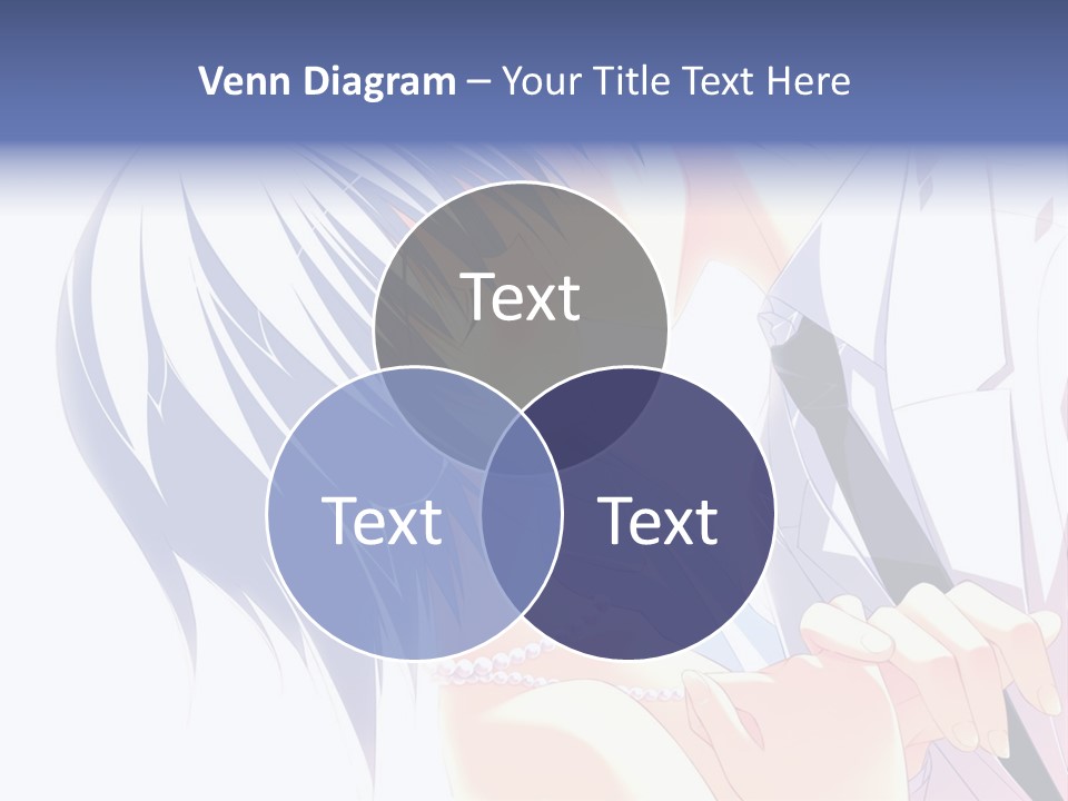 A Couple Kissing In Front Of A White Background PowerPoint Template