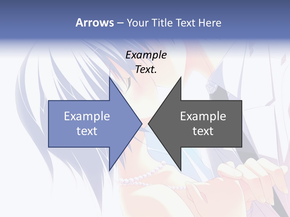 A Couple Kissing In Front Of A White Background PowerPoint Template