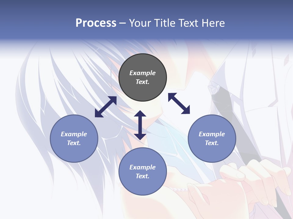 A Couple Kissing In Front Of A White Background PowerPoint Template