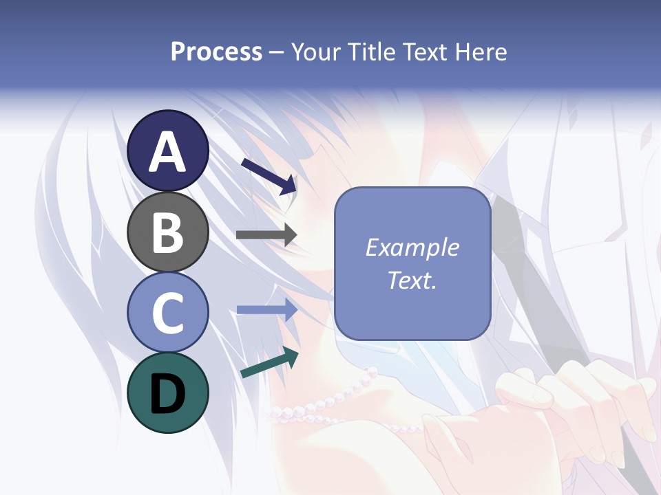A Couple Kissing In Front Of A White Background PowerPoint Template